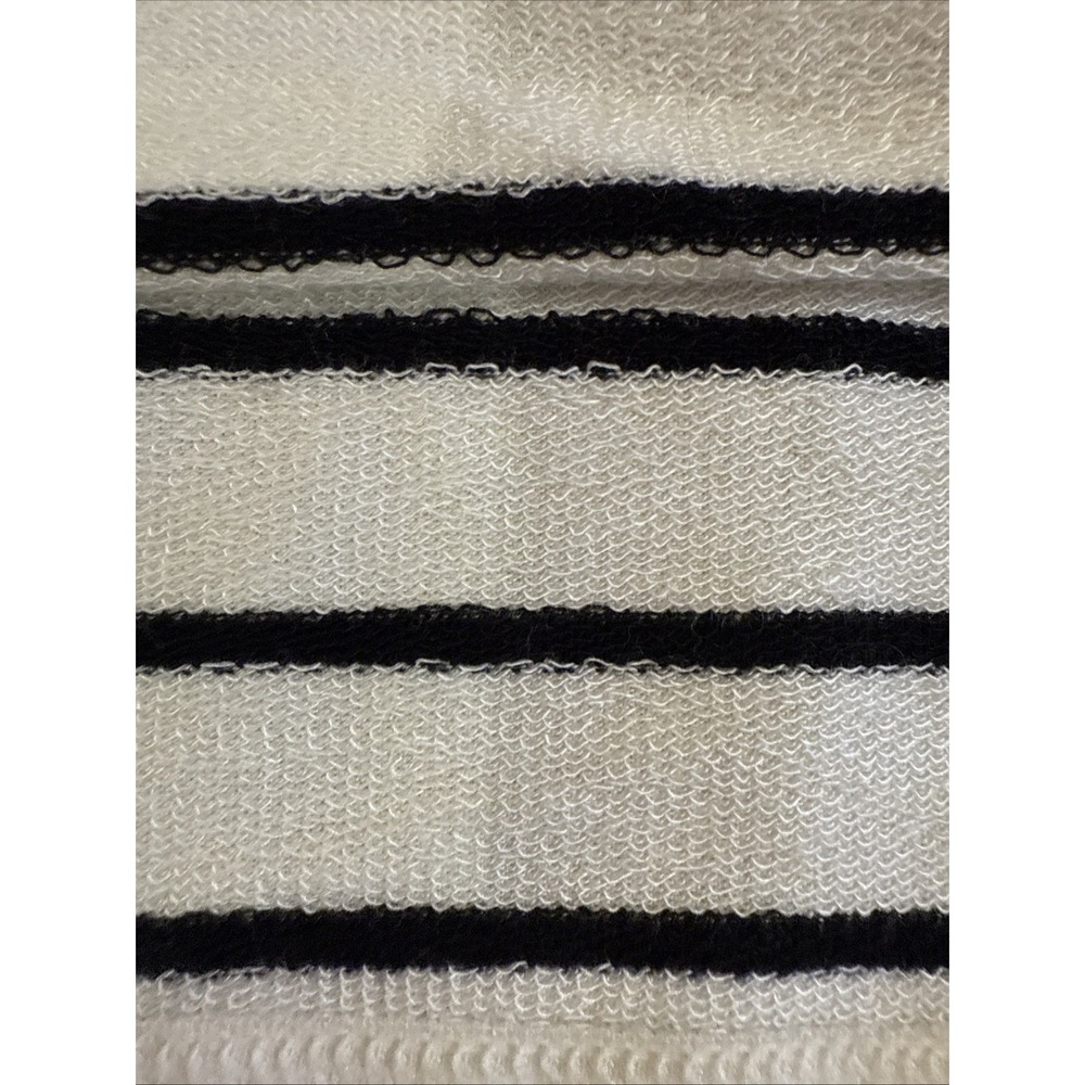 $145 CAbi Long Sleeve Pullover Knit Top. Medium Striped Oversized Tie Neck SOFT! - Picture 6 of 10